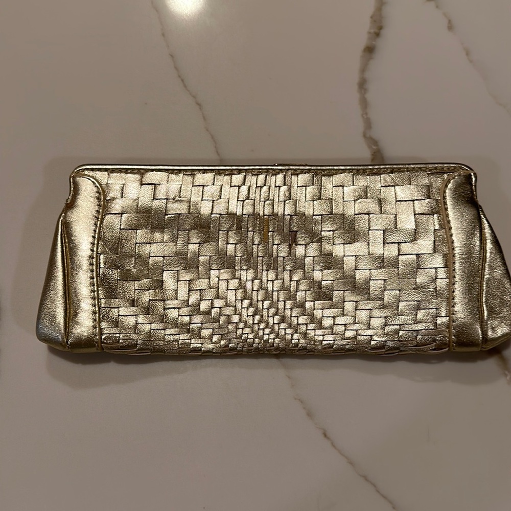 Cole Hana Gold Clutch
